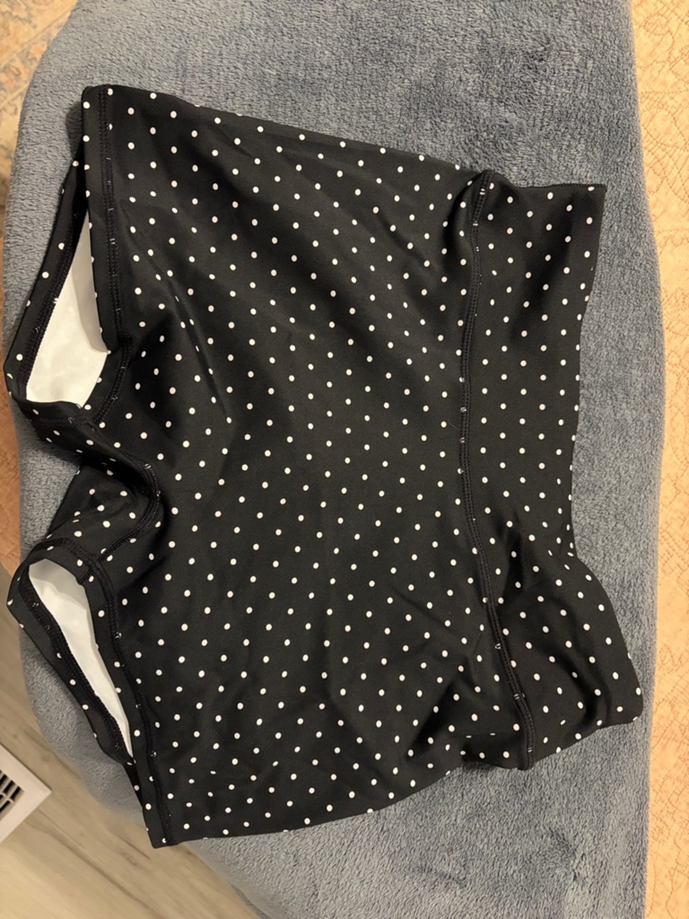 Black Polka Dot Biker Shorts